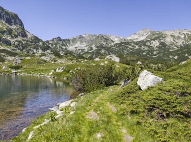 Bulgaristan 'ın Popovo Gölü yakınlarındaki Pirin Dağı' nın İnanılmaz Yaz Manzarası