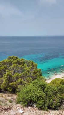 Pefkoulia plajı yakınlarındaki Lefkada 'nın muhteşem manzarası, İyon Adaları, Yunanistan