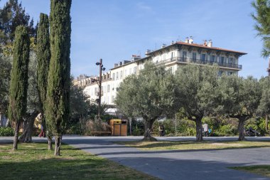 GÜZEL, FRANCE - 28 Ocak 2024: Nice, Provence Alpes-Cote d 'Azur, Fransa' nın Muhteşem Panoraması