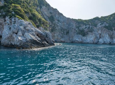 the Amazing Panorama of Coasteline Island, Sporades, Teselya, Yunanistan