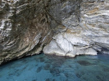 the Amazing Panorama of Coasteline Island, Sporades, Teselya, Yunanistan