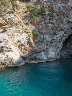 the Amazing Panorama of Coasteline Island, Sporades, Teselya, Yunanistan