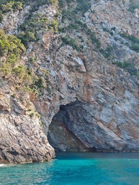 the Amazing Panorama of Coasteline Island, Sporades, Teselya, Yunanistan