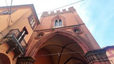 Bologna, Emilia-Romagna Bölgesi, İtalya 'nın Eski Kasabası Panoraması