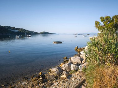Skiathos, Sporades, Thessaly, Yunanistan 'ın inanılmaz manzarası