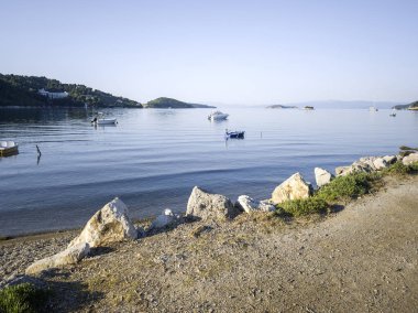 Skiathos, Sporades, Thessaly, Yunanistan 'ın inanılmaz manzarası