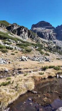 Amazing Autumn Landscape of Rila Mountain near Malyovitsa peak, Bulgaria