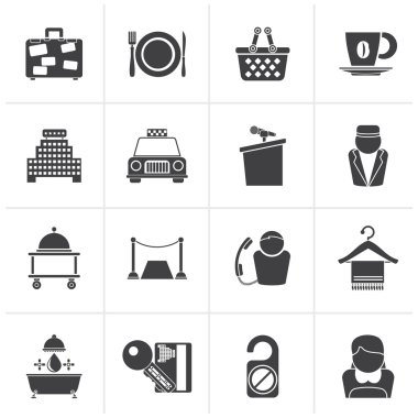 Siyah otel hem de motel Hizmetleri simgeler