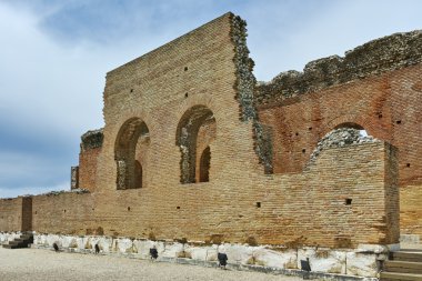antik kalıntıları Roma Odeon, Patras, Peloponnese