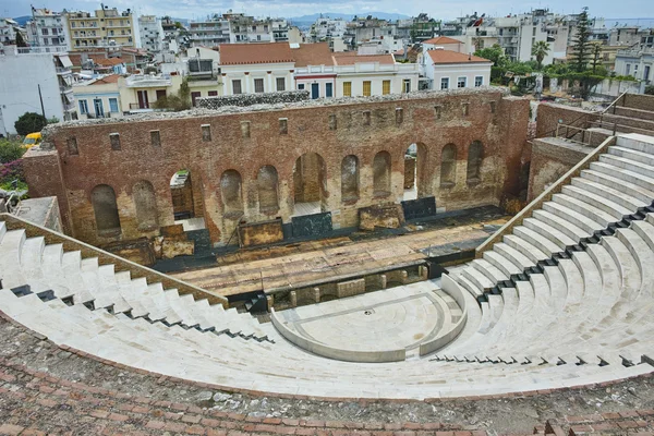 Antike Ruinen von römischem Odeon, Patras, Peloponnes — Stockfoto