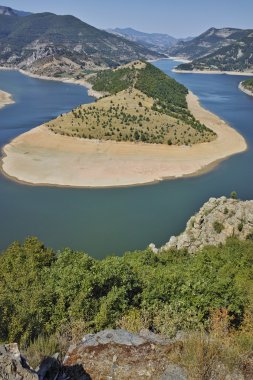 Arda Nehri ve Kırcaali rezervuar şaşırtıcı Panorama