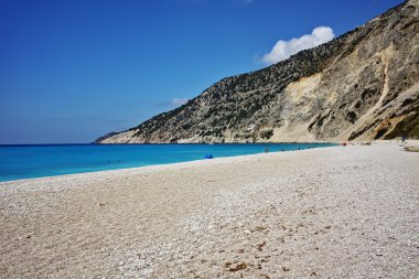 Myrtos beach, Kefalonia, oniki adalar mavi sularına