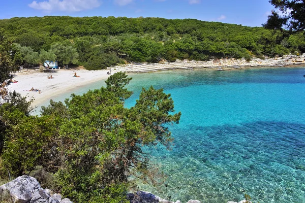 Panorama of Myrtos beach, Kefalonia, Ionian islands — Stock Photo, Image