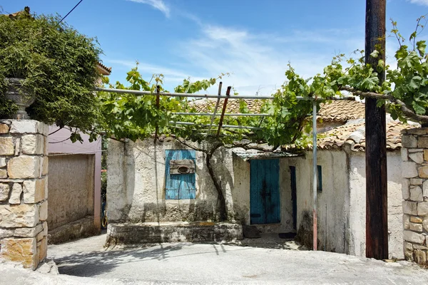 Typical village with old houses,  Zakynthos island Stock Image