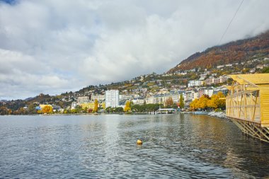 Panoramik Montreux ve Cenevre Gölü, Vaud Kantonu