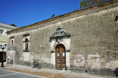 lefkada kasabasında Ortaçağ taş kilise