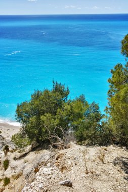 mavi suları gialos Beach, lefkada