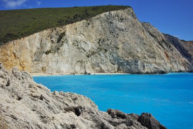 Rocks at Porto Katsiki Beach, Lefkada, Ionian Islands,