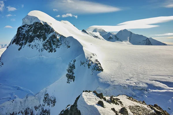 Wspaniałą panoramę od matterhorn glacier raj, Alpy — Zdjęcie stockowe