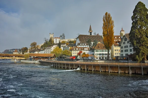 Muhteşem şehir Luzern, Lucerne Canton Panoraması — Stok fotoğraf