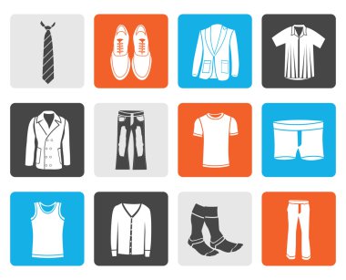 Siyah adam giyim ve moda simgeler