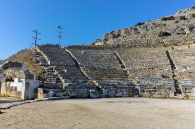 Philippi, Doğu Makedonya ve Trakya arkeolojik alanda antik amfi tiyatro kalıntıları
