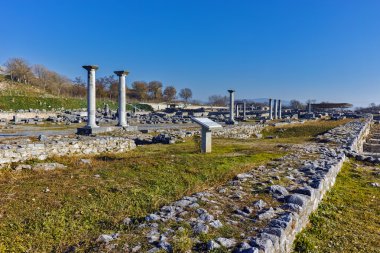 Antik Philippi, Doğu Makedonya ve Trakya arkeolojik alan sütunlar