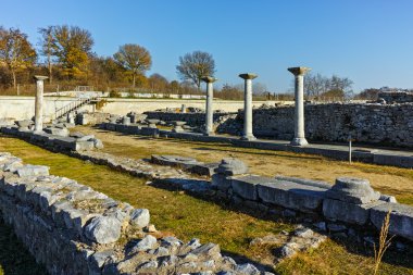 Harabeleri antik Philippi arkeolojik alanında