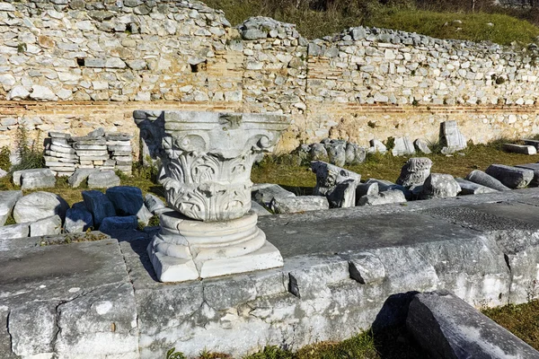 Ruins in the archeological area of Philippi, Eastern Macedonia and Thrace — Stock Photo, Image