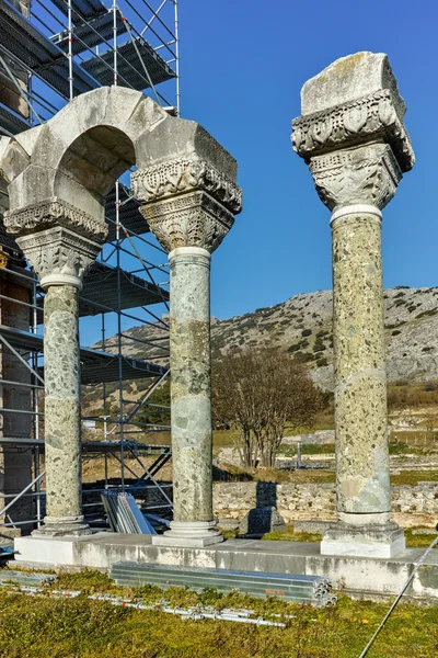 Basilica in the archeological area of ancient Philippi, Eastern Macedonia and Thrace — Stock Photo, Image
