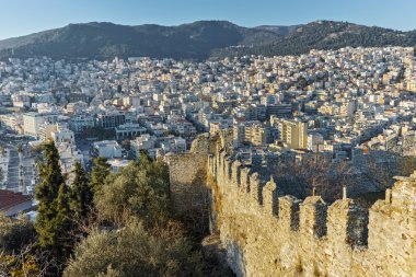 Kale, Doğu Makedonya ve Trakya üzerinden Kavala panoramik manzaralı