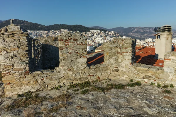 Fortaleza panorámica de Kavala, Macedonia Oriental y Tracia — Foto de Stock