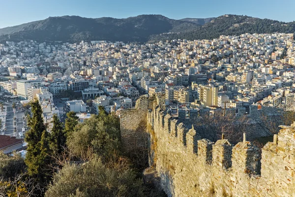Kale, Doğu Makedonya ve Trakya üzerinden Kavala panoramik manzaralı