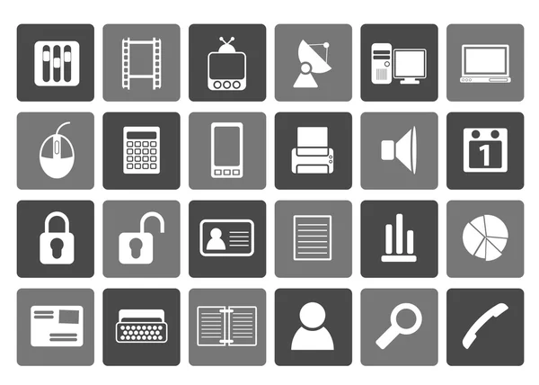Flat Business and office icons — Stock Vector