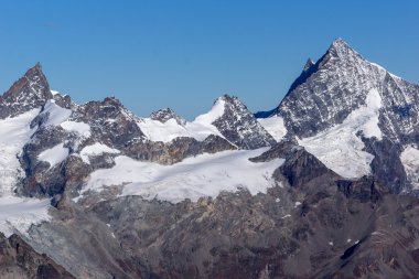 Matterhorn buzul cennet, Valais Canton Alplerdeki şaşırtıcı görünümü