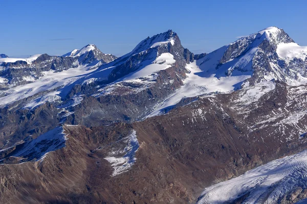 Matterhorn buzul cennet, Valais Canton Alpleri Panoraması kış