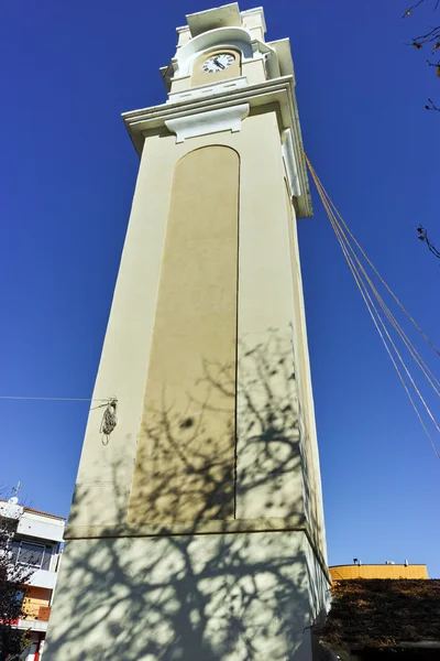 Torre do relógio no centro da cidade de Xanthi, Macedônia Oriental e Trácia — Fotografia de Stock