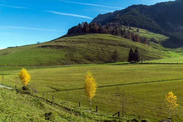 Góra Rigi i jesień krajobraz, Alpy — Zdjęcie stockowe