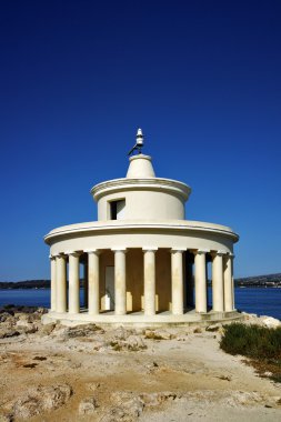 Deniz feneri Aziz Theodore, Argostoli, Kefalonia, Ionian Islands Panoraması