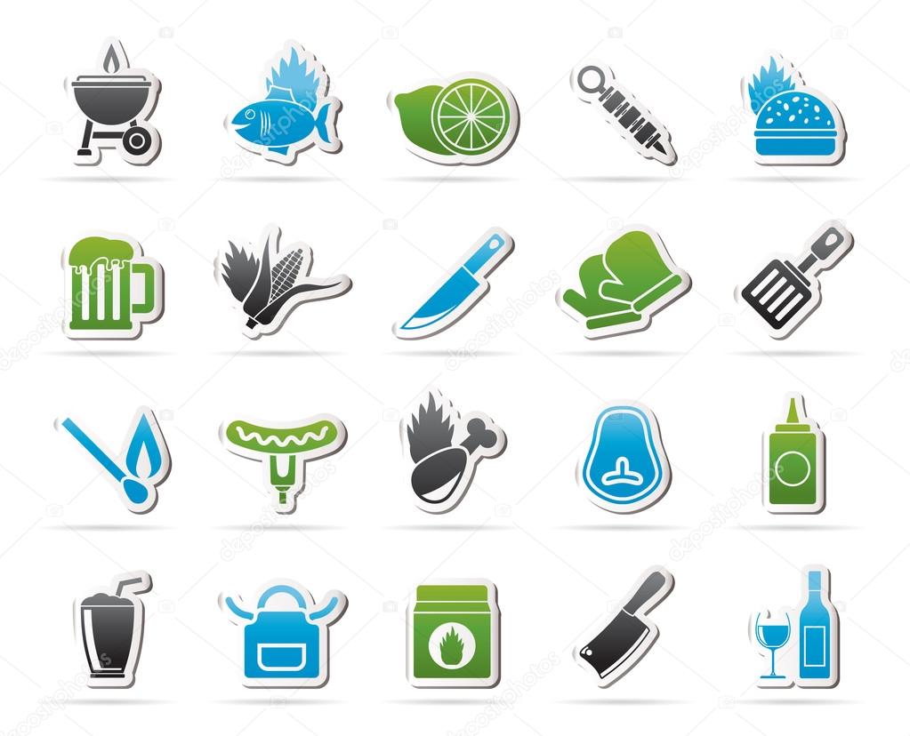 Grill and Barbecue Icons