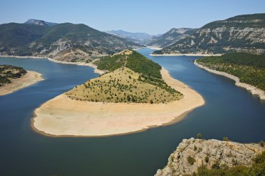 Arda Nehri ve Kırcaali rezervuar şaşırtıcı Panorama