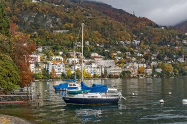Panoramik Montreux ve Alpler, Vaud Kantonu