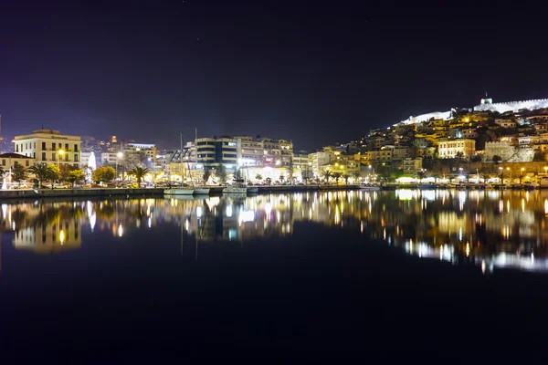 Úžasné panoráma města Kavala, Řecko — Stock fotografie