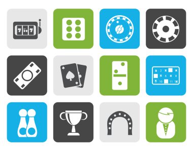 Düz kumar ve casino kutsal kişilerin resmi