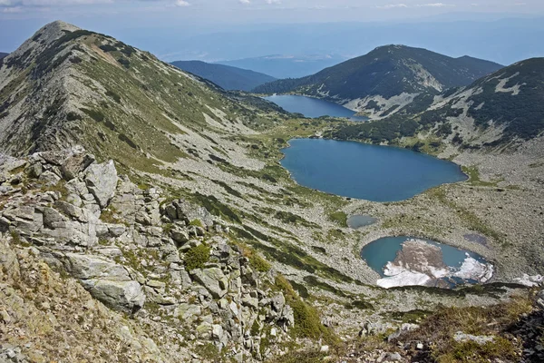 Vista panorâmica para os lagos Kremenski, Bulgária — Fotografia de Stock