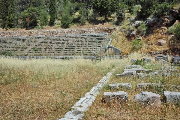 Гора Топ стадіон на Делфі — стокове фото