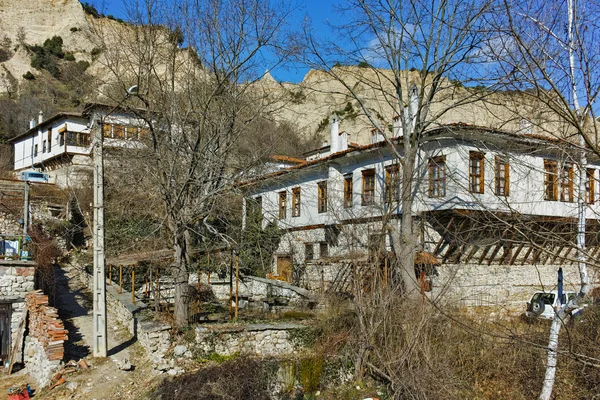 Pequeña calle en la ciudad de Melnik, Bulgaria —  Fotos de Stock