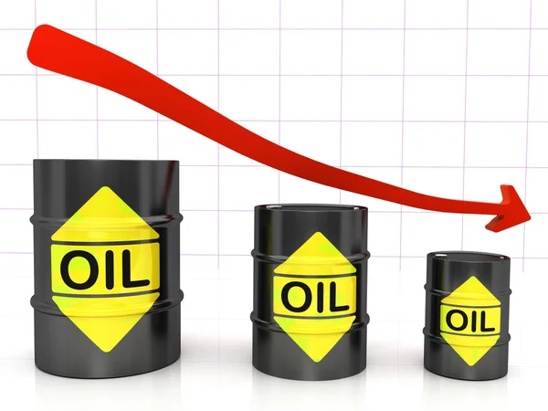 Баррели нефти — стоковое фото