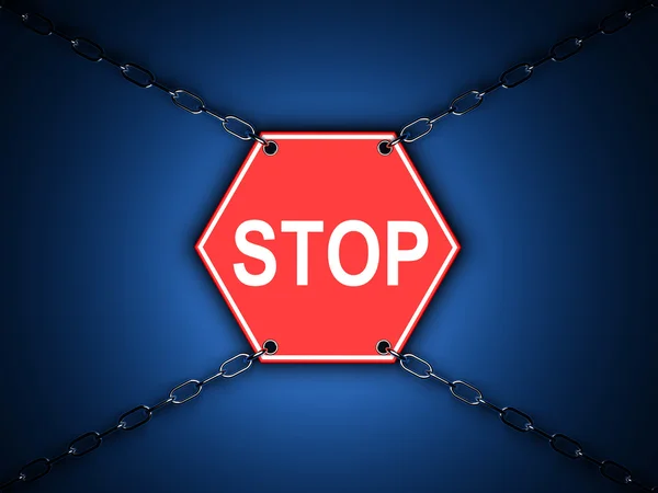 Stop 중지-도 표지판 — 스톡 사진