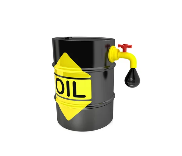 Баррель нефти — стоковое фото